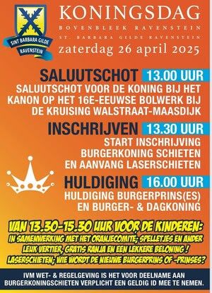 Poster Koningsdag Ravenstein 2025