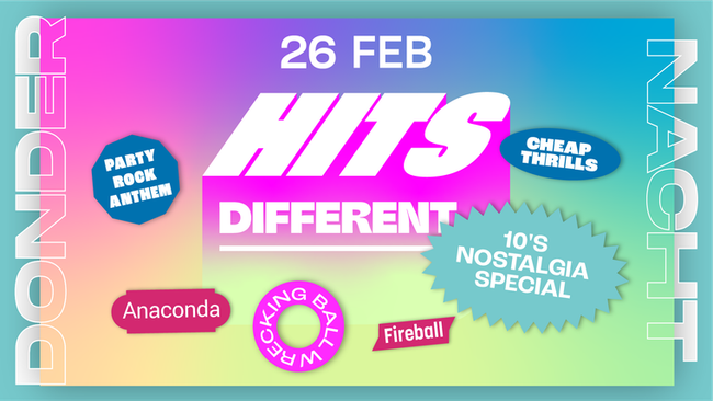Dondernacht: Hits Different 10s Nostalgia Special