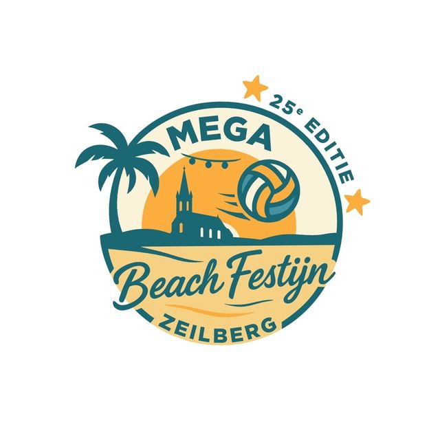 Logo Mega Beachfestijn - 25 jaar