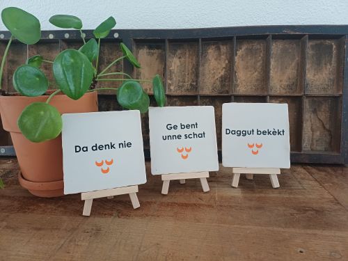 Tegeltjes met gezegde uit Oosterhout