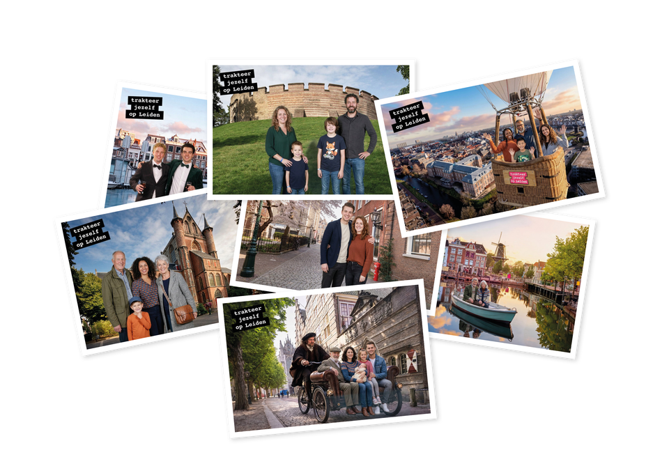Visual voor de campagne Trakteer Jezelf op Leiden