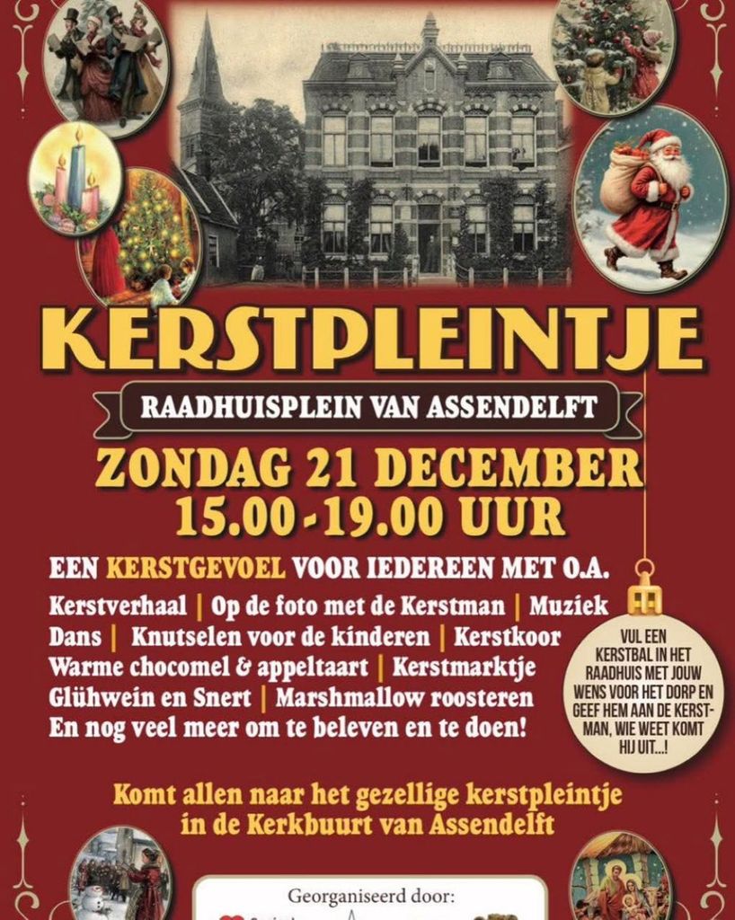 Kerstpleintje Raadhuisplein Assendelft