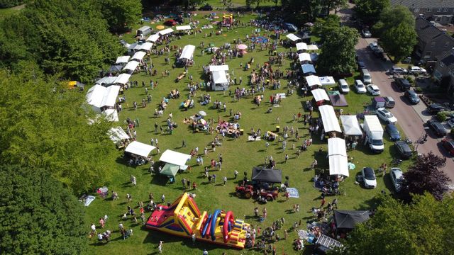 Luchtfoto van Wereld BBQ dag
