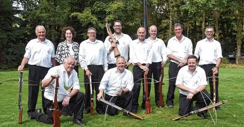Koningsschieten bij het Gilde sint Sebastiaan in Westelbeers