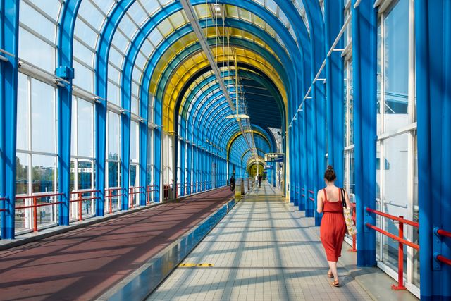 De binnenkant van de Mandelabrug.