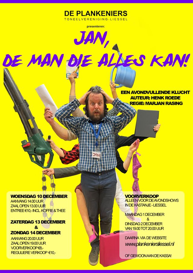 Affiche De Plankeniers - Jan, de man die alles kan