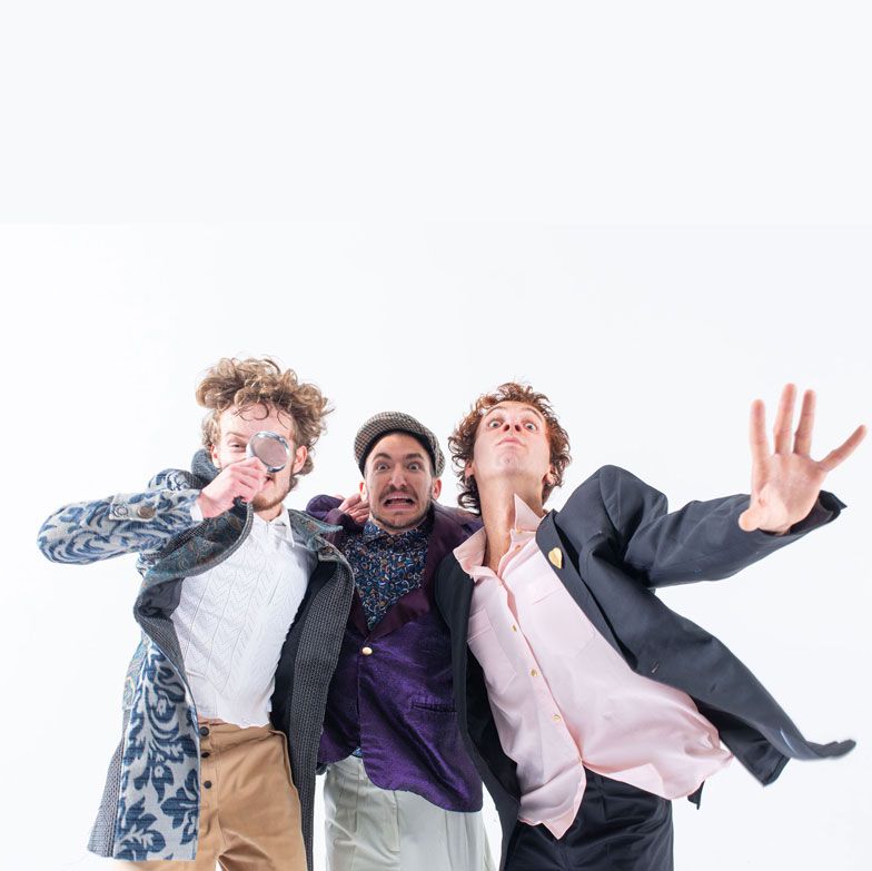 Drie mannen met gebaren