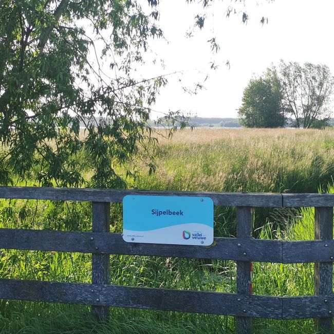 Sijpelbeek richting Doornspijk met Veluwemeer