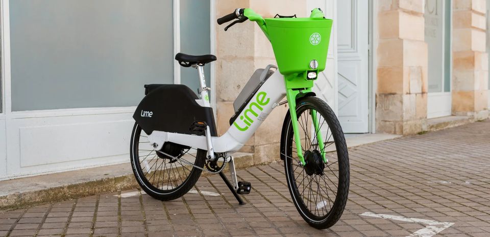Foto van elektrische deelfietsaanbieder Lime