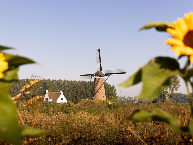Windmolen de Roosdonck in Nuenen, onderdeel van de Van Gogh route Nuenen