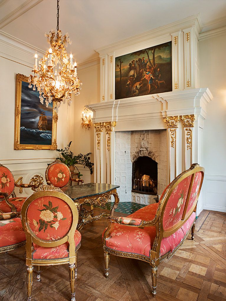 Kasteel Andre Rieu zitkamer bank en stoelen