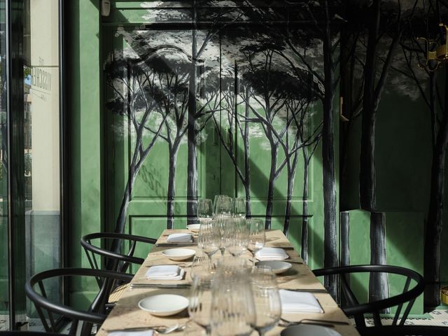 Gedekte tafel bij Café Visscher