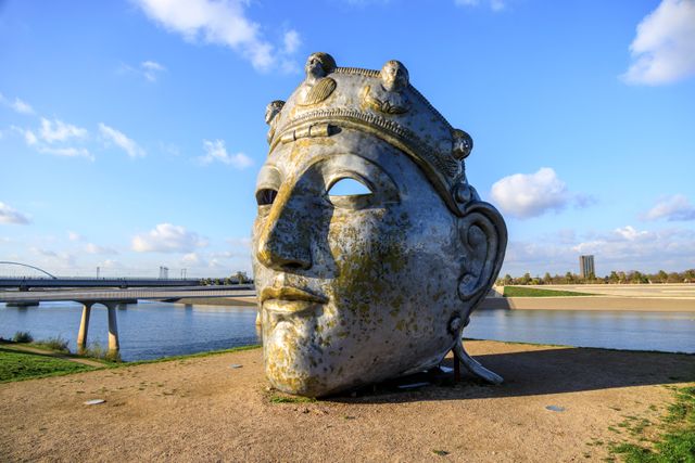 Romeins masker op stadseiland bij Nijmegen