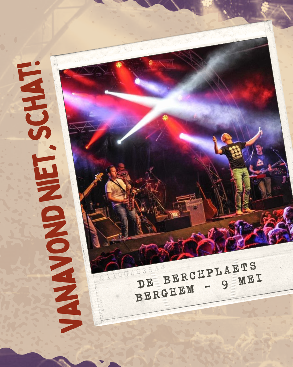 Bandjesavond poster Vanavond niet, schat!