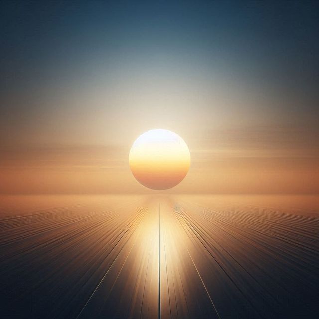 A.I generated sun about the future