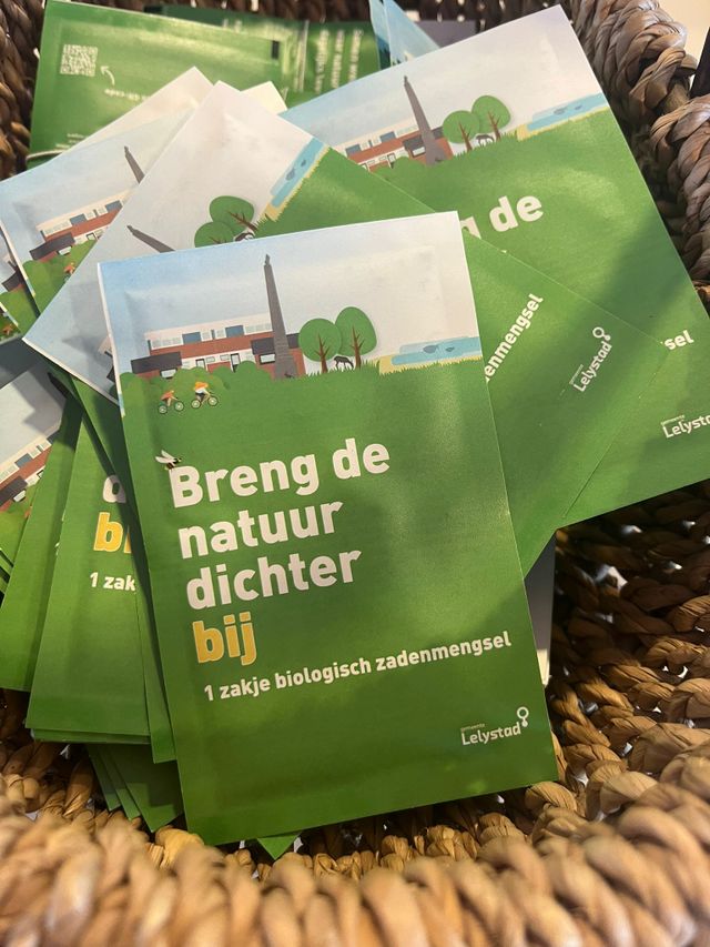 Foto van zakjes met bleomenmix
