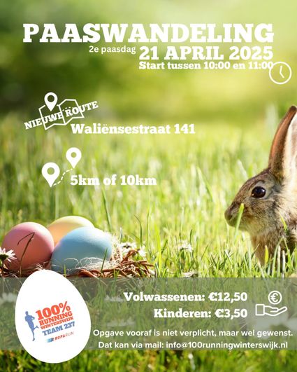 Paaswandeltocht voor de Roparun