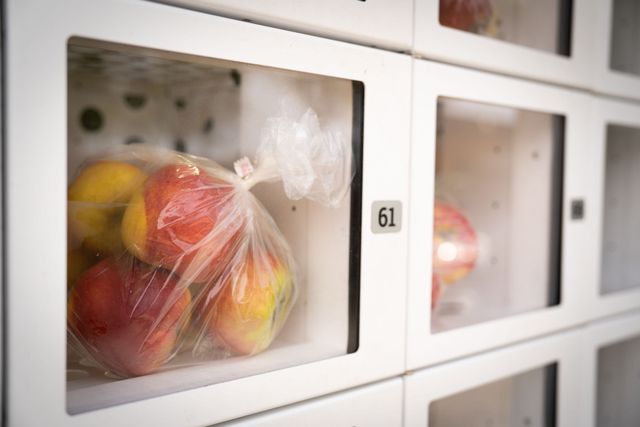 Appels in de fruitautomaat in De Beemster.