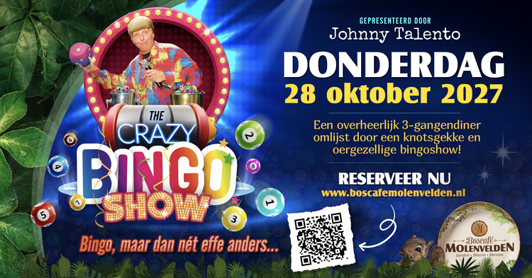 Crazy Bingo met Johnny Talento
