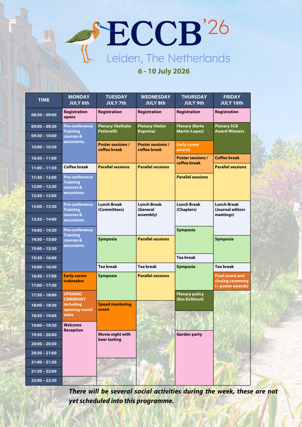 Programme of European Congress of Conservation Biology