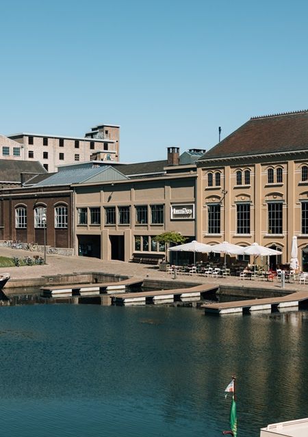 Bassin in het Sphinxkwartier in Maastricht