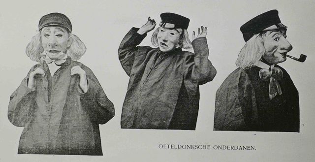Oeteldonkse onderdanen in passende kleding uit 1913