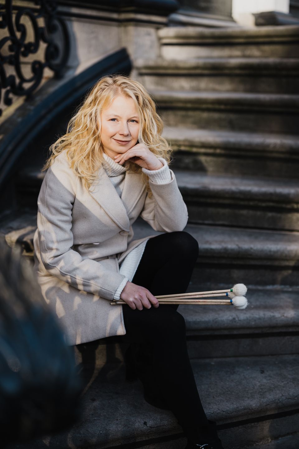 Eigen foto van Norá, de marimbaspeelster