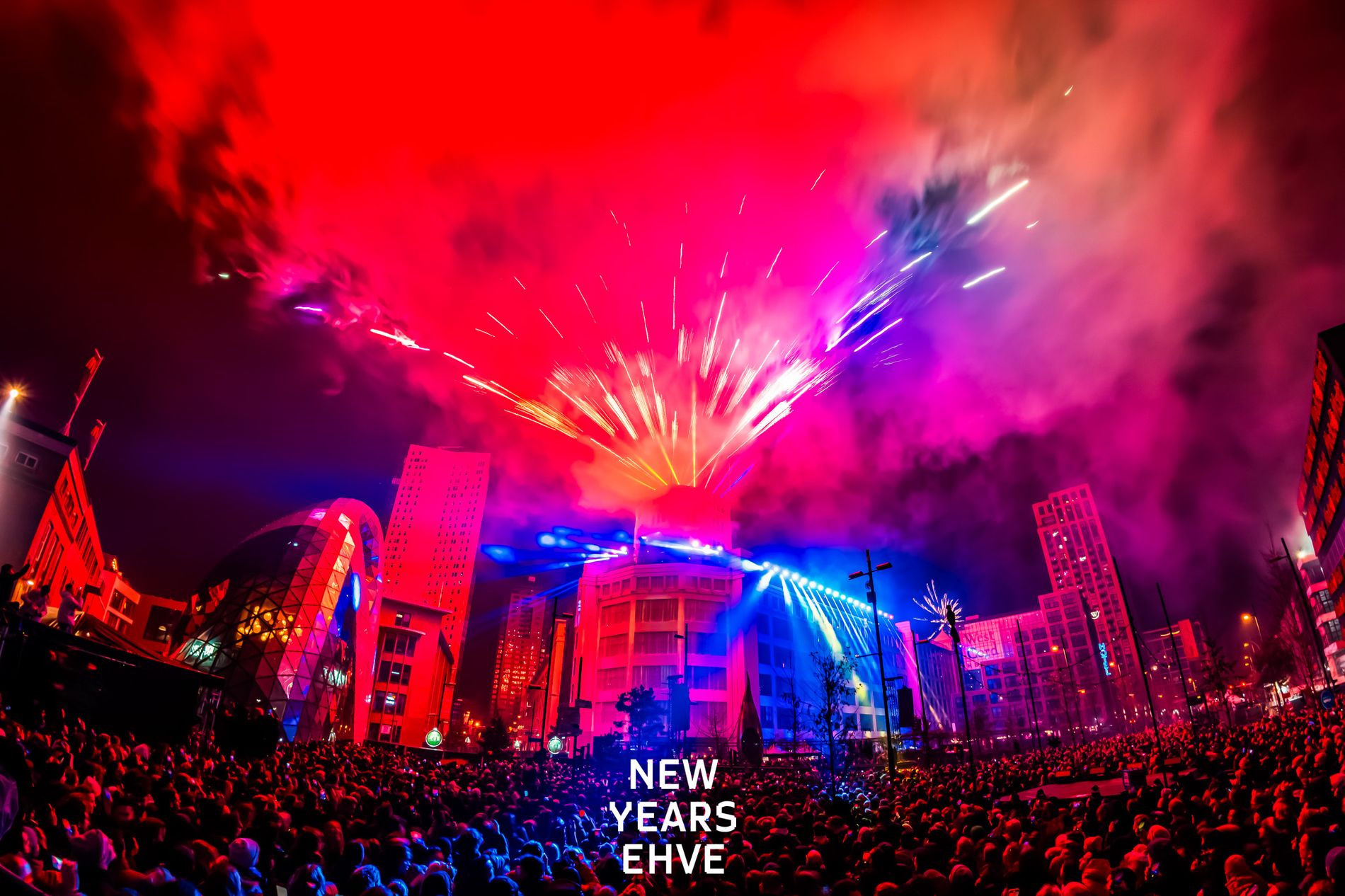 Vuurwerkshow nieuwjaar 2024 Eindhoven