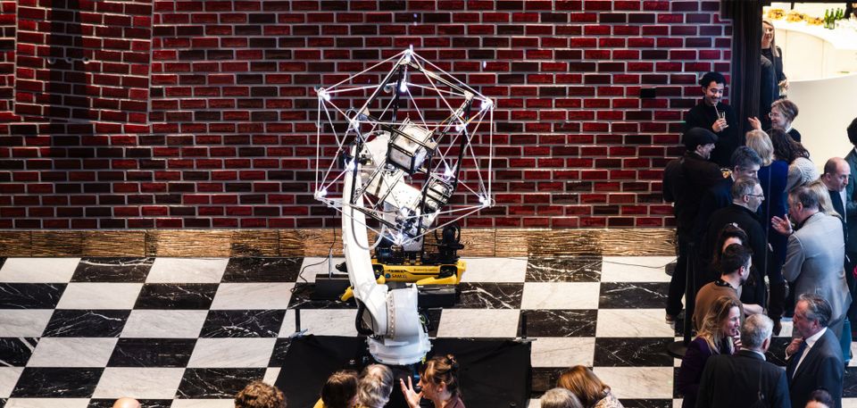 Mycogravity tijdens de opening van de innovation gallery