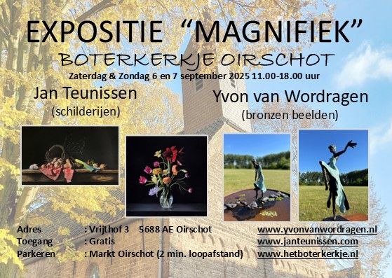 aankondiging exposite Jan Teunissen en Yvon van Wordragen