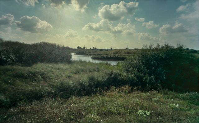 Foto van de Lek bij Kinderdijk