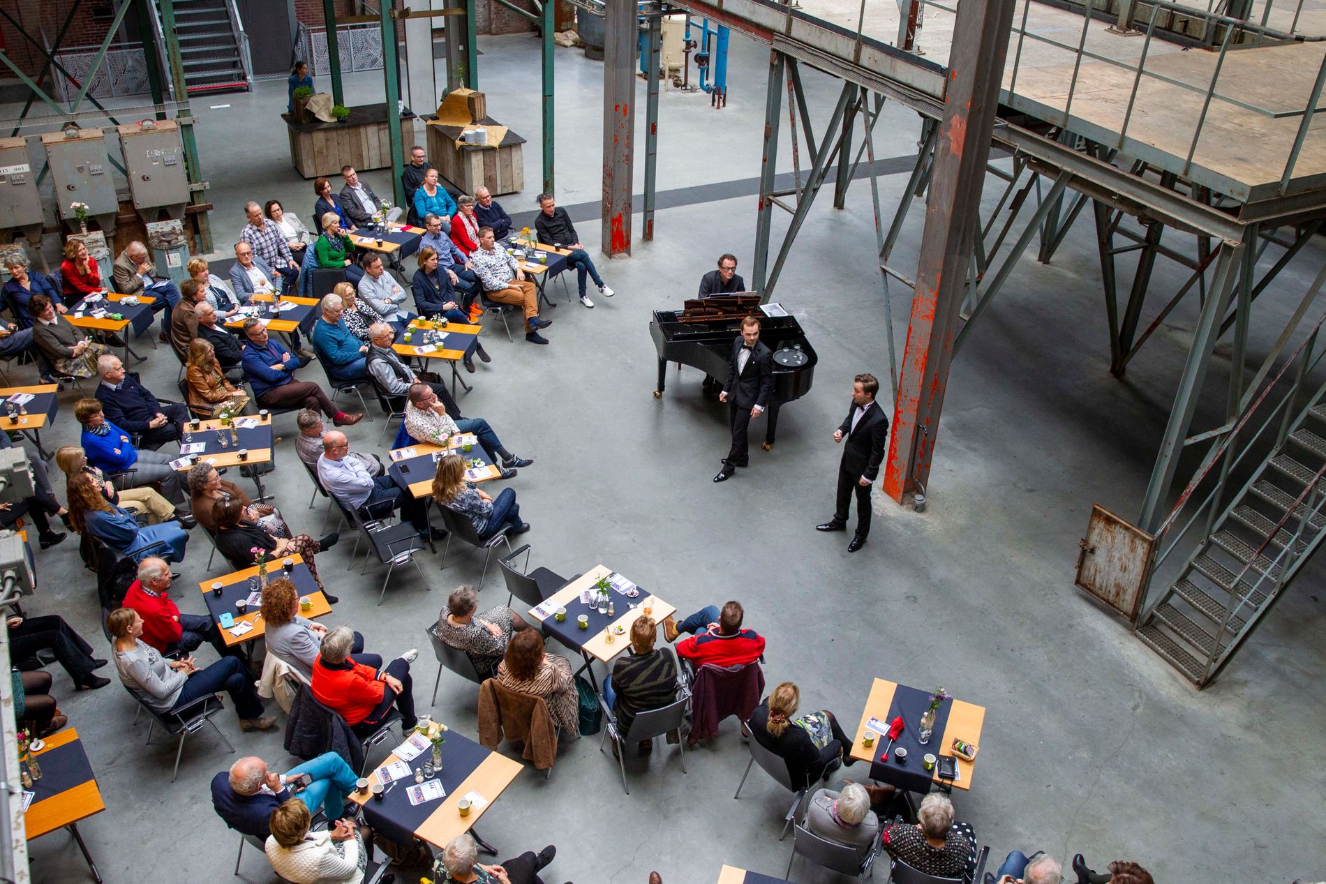 Zondagochtendconcert in de Malerij, één van de ruimtes op de Noordkade die wordt gebruikt voor theater