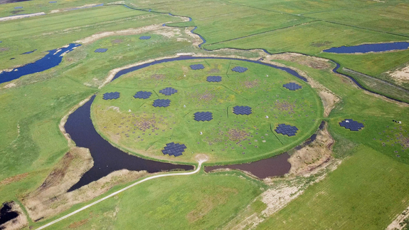 Aerial view LOFAR superterp