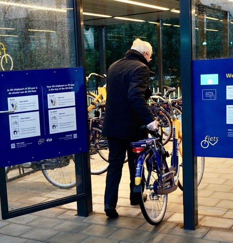 Afbeelding van ingang fietspaviljoen Vianen
