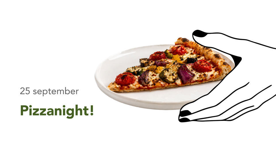 Gestyleerde afbeelding bij pizza-night