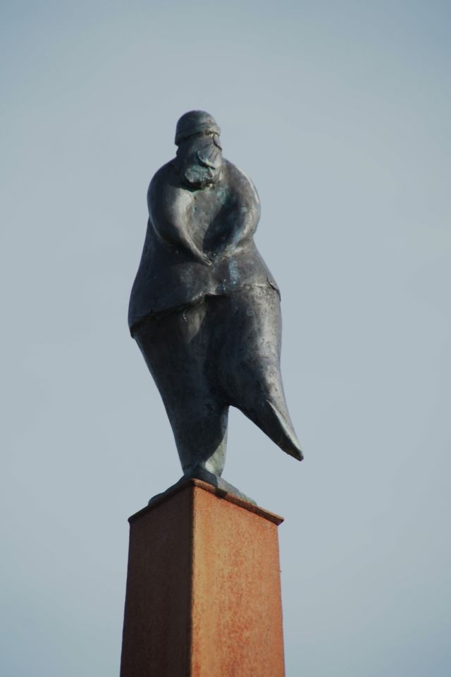 Elfstedentocht beeld Aukje in Hindeloopen