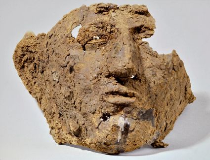 Geprint oor voor uniek Romeins masker