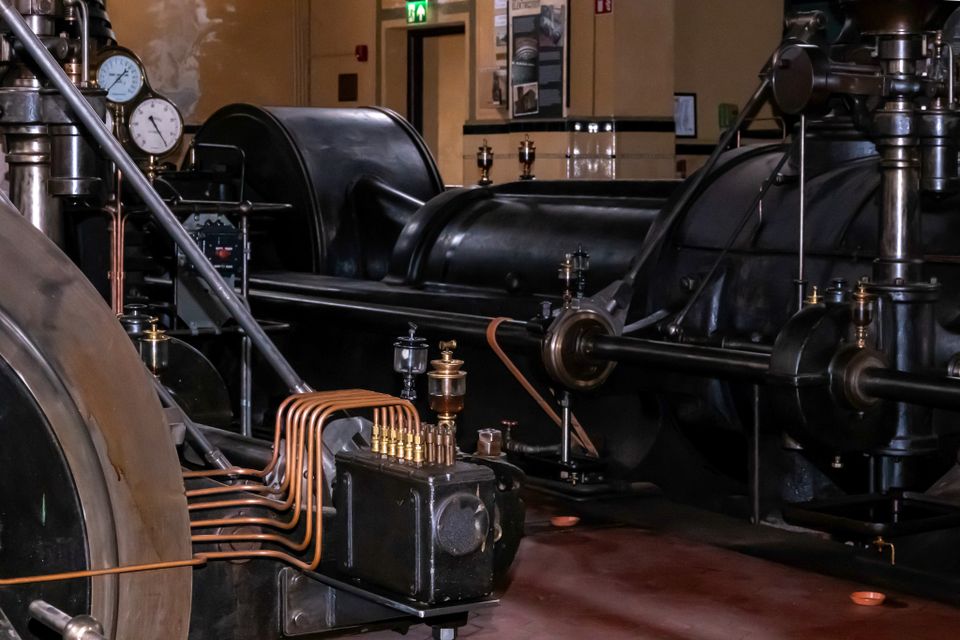 Stoommachine KVL fabriek in Oisterwijk