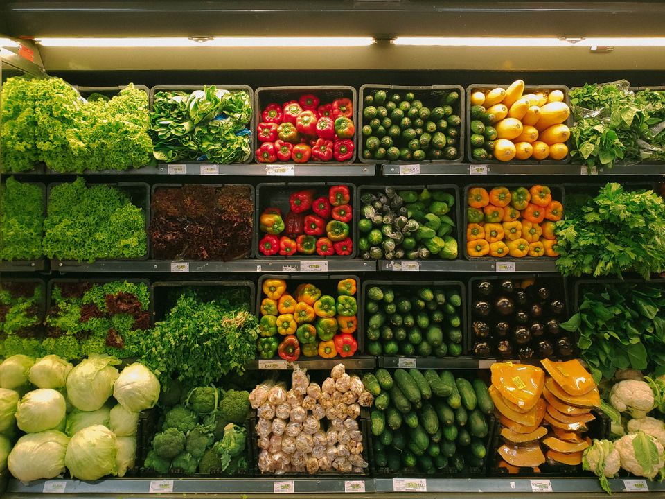 Fruits and vegetables