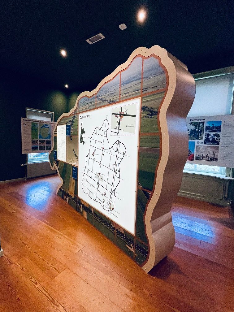 De Werelderfgoedzaal bij bezoekerscentrum Beemster