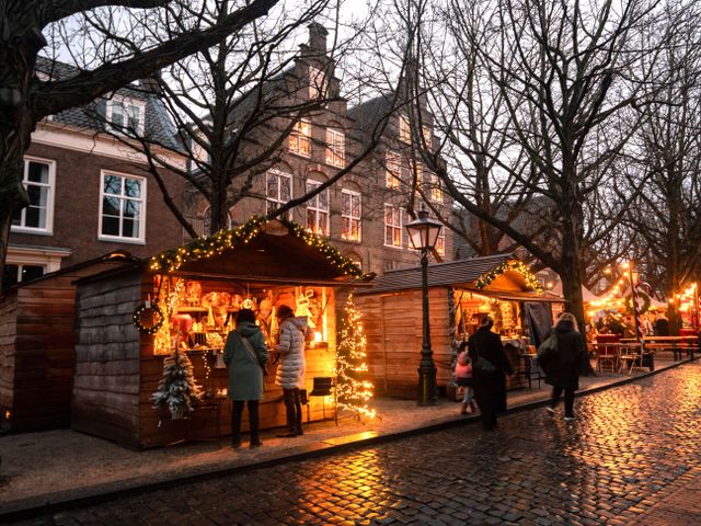 Nostalgische kerstmarkt in Leiden