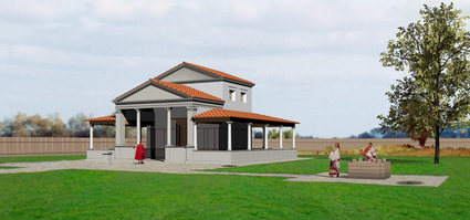 Reconstructie van de tempel van Westeraam.