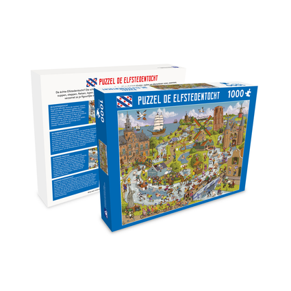 Doos met elfstedentochtpuzzel