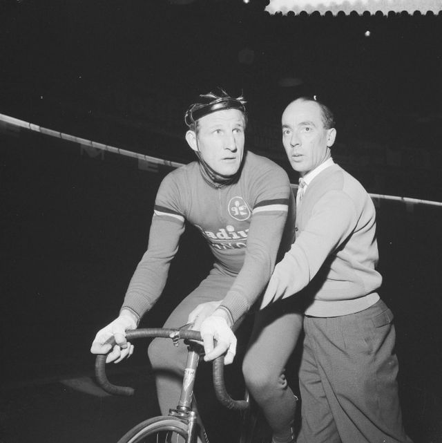 Gerrit Schulte voor de start van zijn laatste wedstrijd in Antwerpen