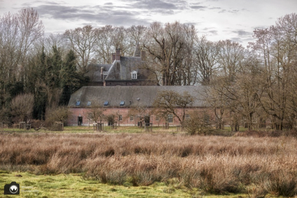 Kasteel Nemerlaer in Haaren van de achterkant in beeld