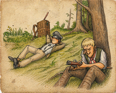 Giovanni en Martinus rusten uit