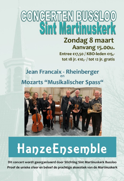 Hanze Ensemble in de Sint Martinuskerk in Bussloo