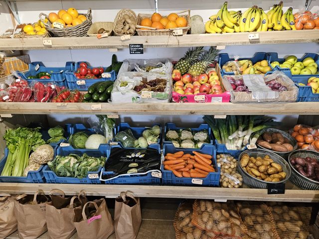 Groente- en fruitaanbod Boerderijwinkel Rasing America
