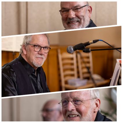 🎹 Siebren Zwaan – Piano & Zang 🎤 Guido Swiggers – Zang 🥁 Henk Vegt – Percussie