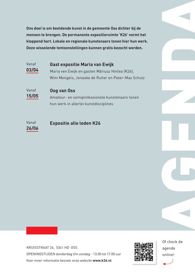 Flyer expositie "Nieuwe (Ver)gezichten" achterkant